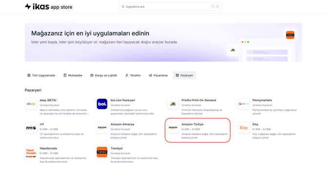 Amazon-entegrasyonu