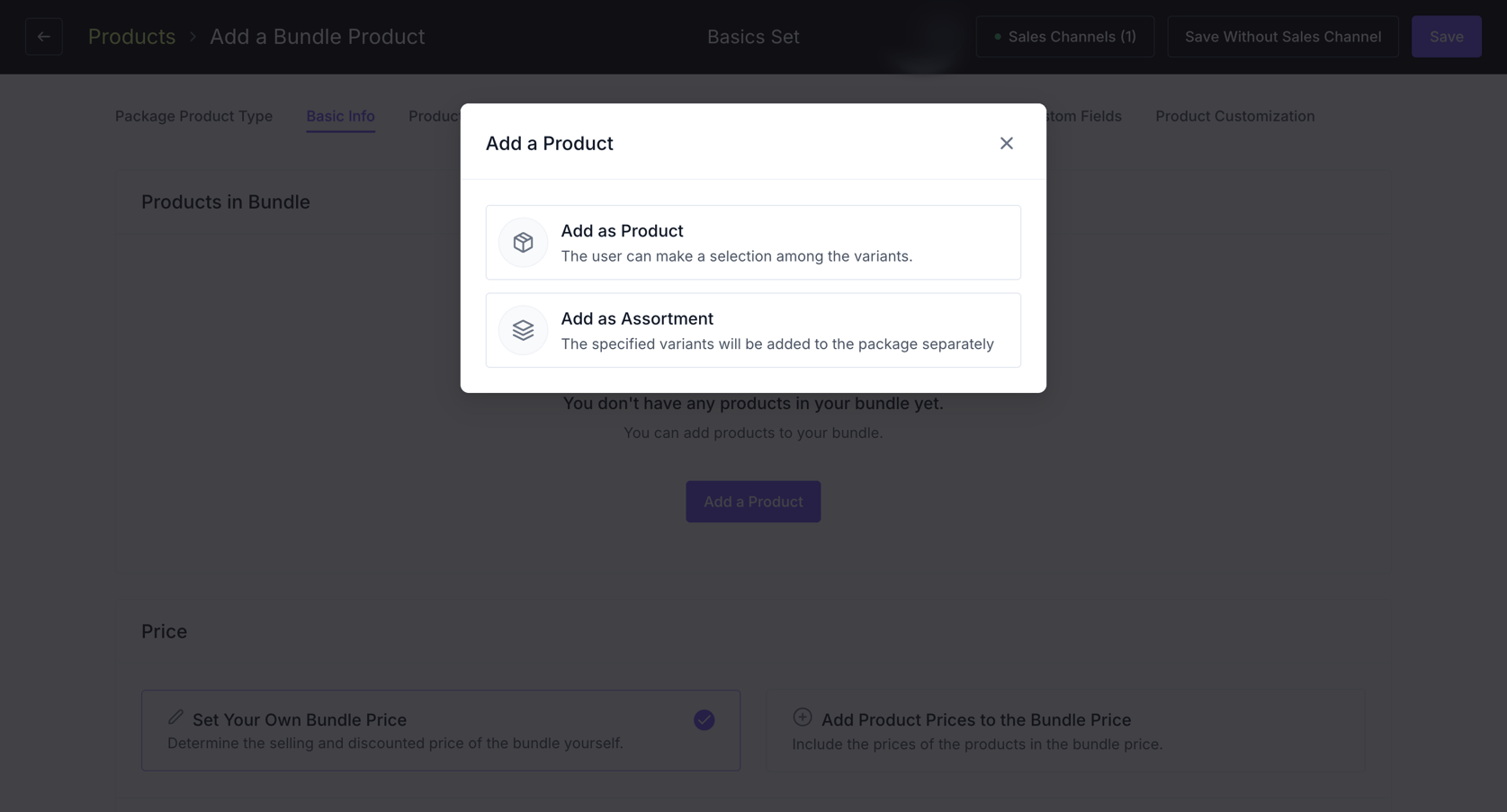 How to Create a Basic Product Bundle