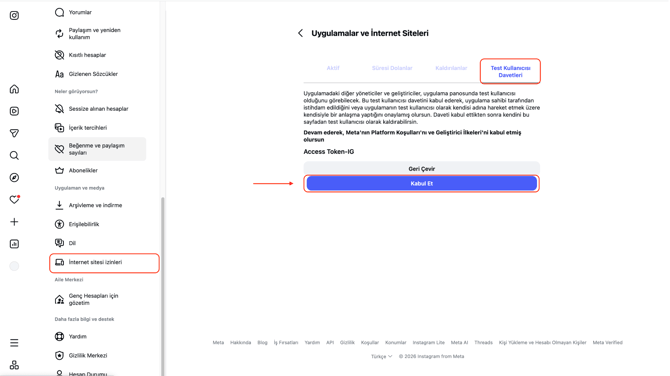 access-token-test-kullanicisi-onay